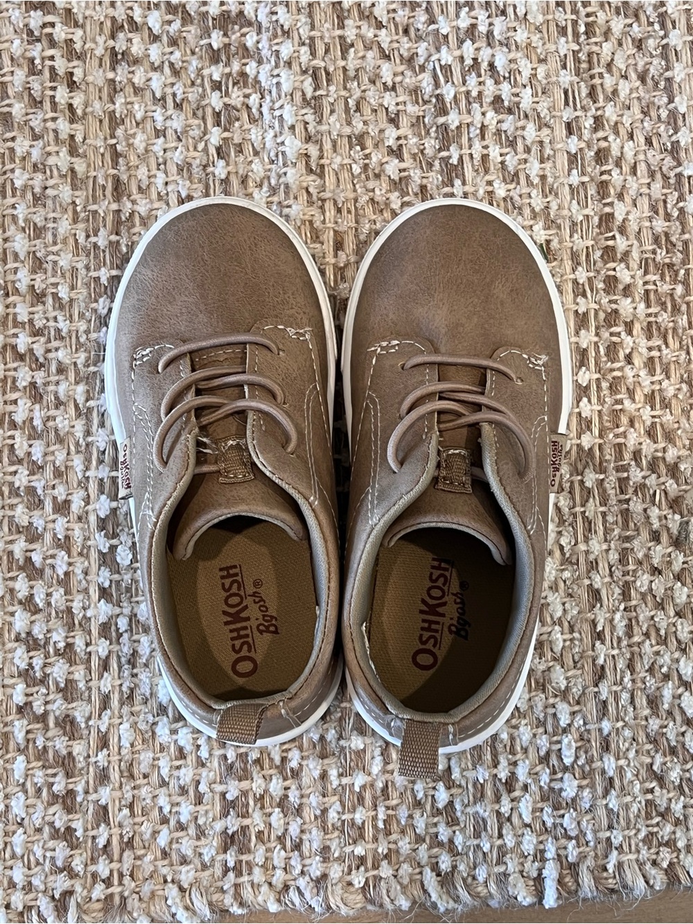 OshKosh B'gosh Kids Brown Casual Lace-Up Sneakers - Picture 3 of 7